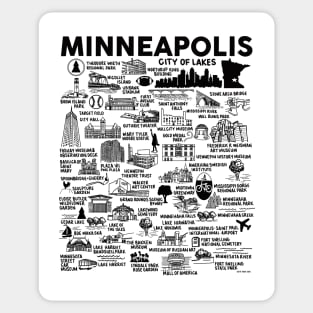 Minneapolis Map Sticker